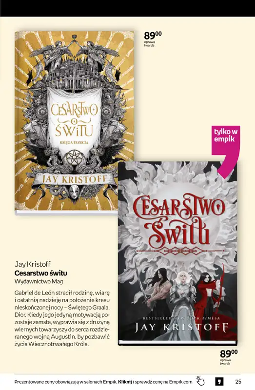 Empik - gazetka promocyjna Tom kultury: książki od środy 25.03 do wtorku 07.04 - strona 25
