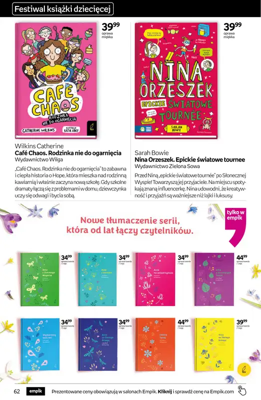 Empik - gazetka promocyjna Tom kultury: książki od środy 25.03 do wtorku 07.04 - strona 62