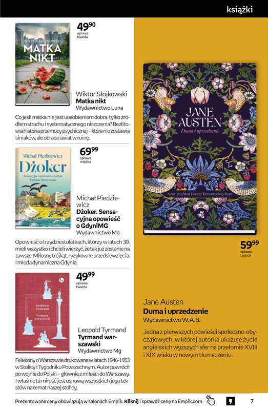 Empik - gazetka promocyjna Tom kultury: książki od środy 25.03 do wtorku 07.04 - strona 7