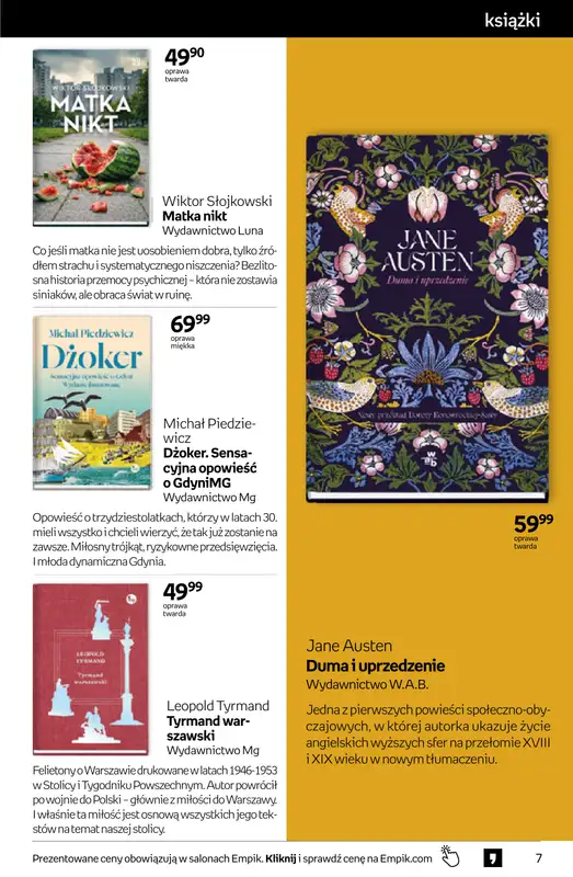 Empik - gazetka promocyjna Tom kultury: książki od środy 25.03 do wtorku 07.04 - strona 7