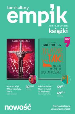 Empik - gazetka promocyjna Tom kultury: książki od środy 25.03 do wtorku 07.04
