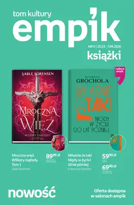 Empik - gazetka promocyjna Tom kultury: książki od środy 25.03 do wtorku 07.04