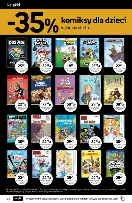 Empik - gazetka promocyjna Tom kultury: książki od środy 25.03 do wtorku 07.04 - strona 30