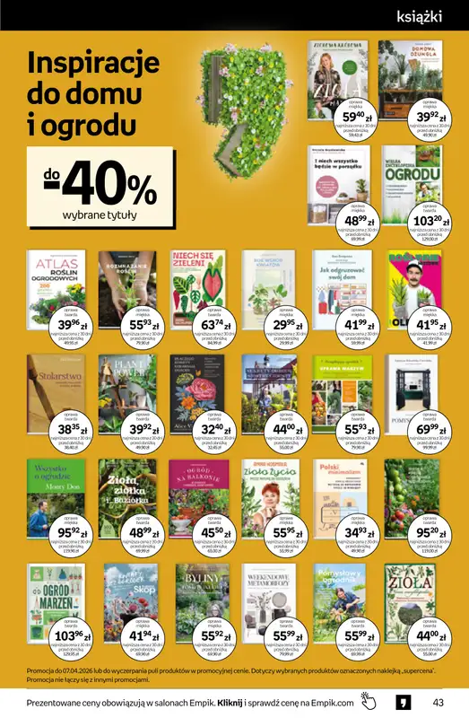 Empik - gazetka promocyjna Tom kultury: książki od środy 25.03 do wtorku 07.04 - strona 43
