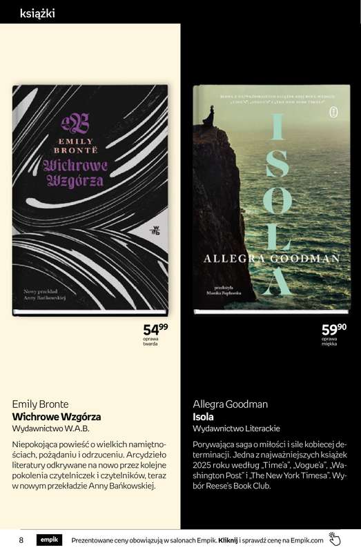 Empik - gazetka promocyjna Tom kultury: książki od środy 25.03 do wtorku 07.04 - strona 8