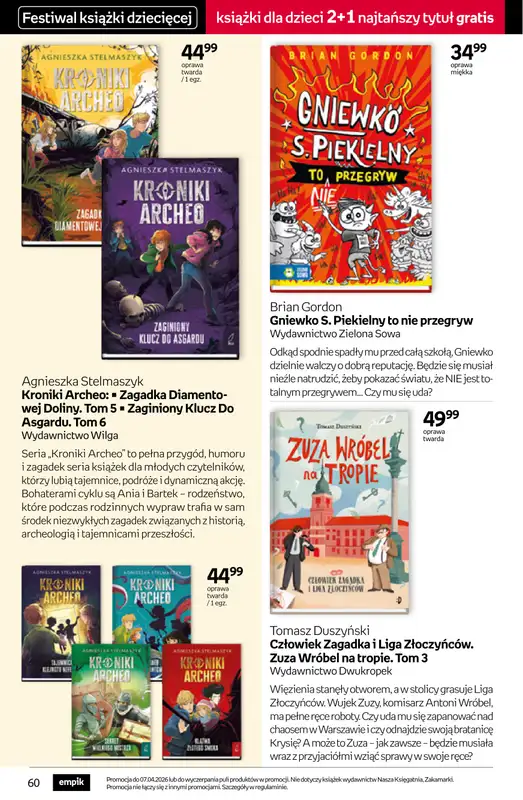 Empik - gazetka promocyjna Tom kultury: książki od środy 25.03 do wtorku 07.04 - strona 60