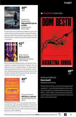 Empik - gazetka promocyjna Tom kultury: książki od środy 25.03 do wtorku 07.04 - strona 23
