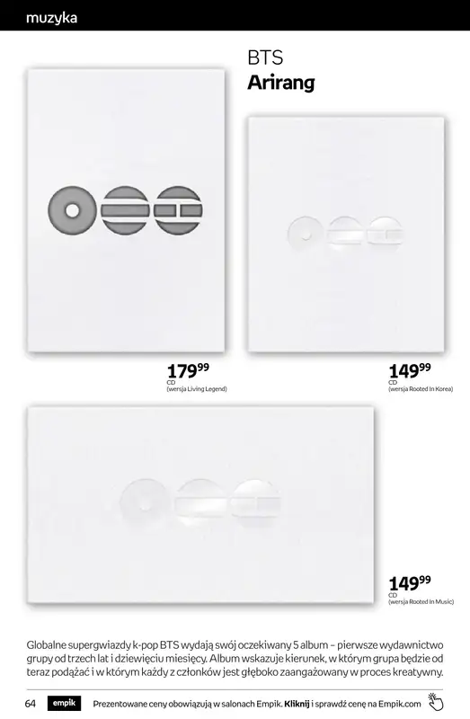 Empik - gazetka promocyjna Tom kultury: muzyka od środy 25.03 do wtorku 07.04 - strona 2