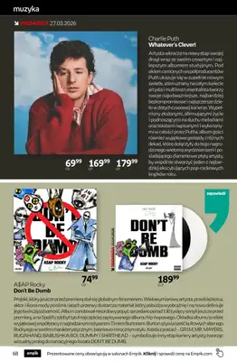 Empik - gazetka promocyjna Tom kultury: muzyka od środy 25.03 do wtorku 07.04 - strona 6