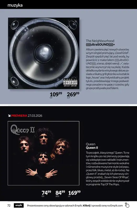 Empik - gazetka promocyjna Tom kultury: muzyka od środy 25.03 do wtorku 07.04 - strona 10