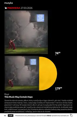 Empik - gazetka promocyjna Tom kultury: muzyka od środy 25.03 do wtorku 07.04 - strona 4