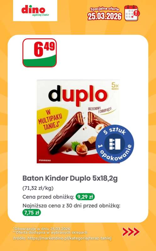 Dino - gazetka promocyjna Specjalna oferta na 25.03.2026 - promocje spoza gazetki od środy 25.03 do środy 25.03 - strona 10