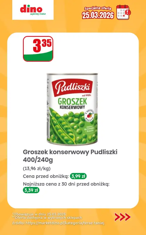Dino - gazetka promocyjna Specjalna oferta na 25.03.2026 - promocje spoza gazetki od środy 25.03 do środy 25.03 - strona 5