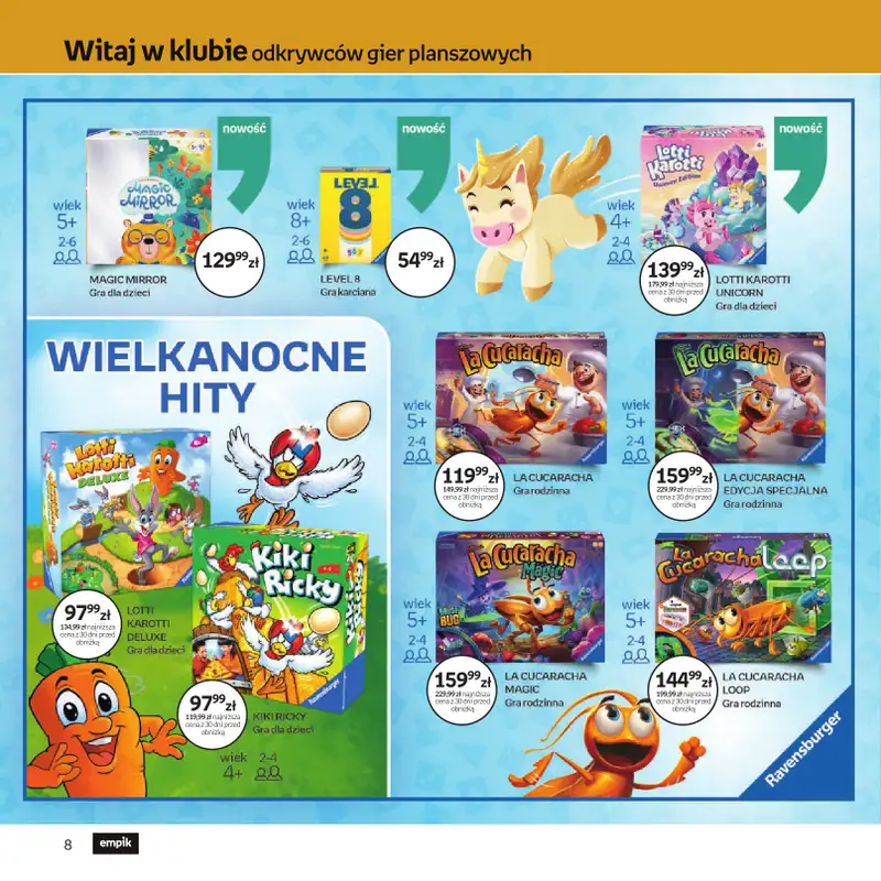 Empik - gazetka promocyjna Festiwal Gier Planszowych od środy 25.03 do wtorku 07.04 - strona 8