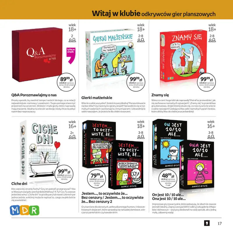 Empik - gazetka promocyjna Festiwal Gier Planszowych od środy 25.03 do wtorku 07.04 - strona 17