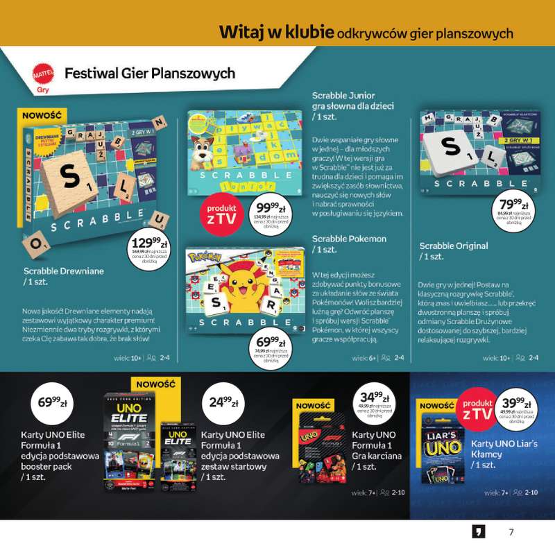 Empik - gazetka promocyjna Festiwal Gier Planszowych od środy 25.03 do wtorku 07.04 - strona 7