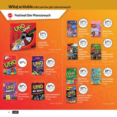 UNO ALL 'WILD DZIKIE KARTY Gra Karciana