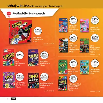 Empik - gazetka promocyjna Festiwal Gier Planszowych od środy 25.03 do wtorku 07.04 - strona 6