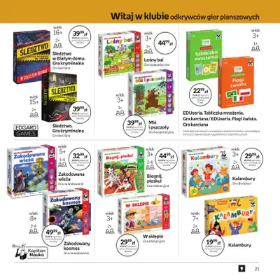 Empik - gazetka promocyjna Festiwal Gier Planszowych od środy 25.03 do wtorku 07.04 - strona 21