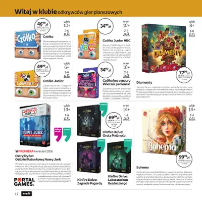 Empik - gazetka promocyjna Festiwal Gier Planszowych od środy 25.03 do wtorku 07.04 - strona 12