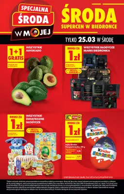 Biedronka - gazetka promocyjna Środa supercen w Biedronce od środy 25.03 do środy 25.03