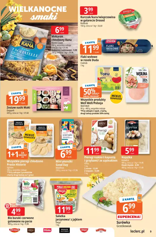 Leclerc - gazetka promocyjna Oferta E.Leclerc I Wielkanocne smaki od wtorku 24.03 do soboty 04.04 - strona 9