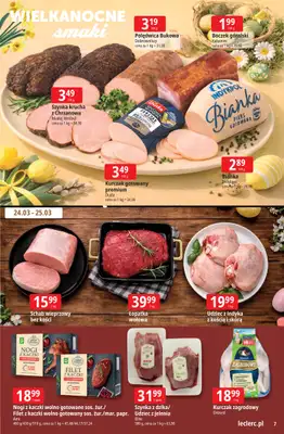 Leclerc - gazetka promocyjna Oferta E.Leclerc I Wielkanocne smaki od wtorku 24.03 do soboty 04.04 - strona 7