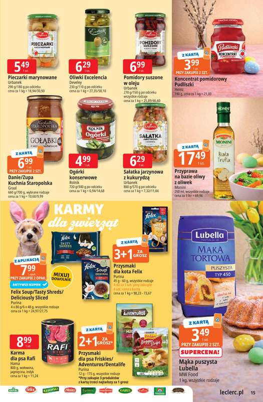 Leclerc - gazetka promocyjna Oferta E.Leclerc I Wielkanocne smaki od wtorku 24.03 do soboty 04.04 - strona 15