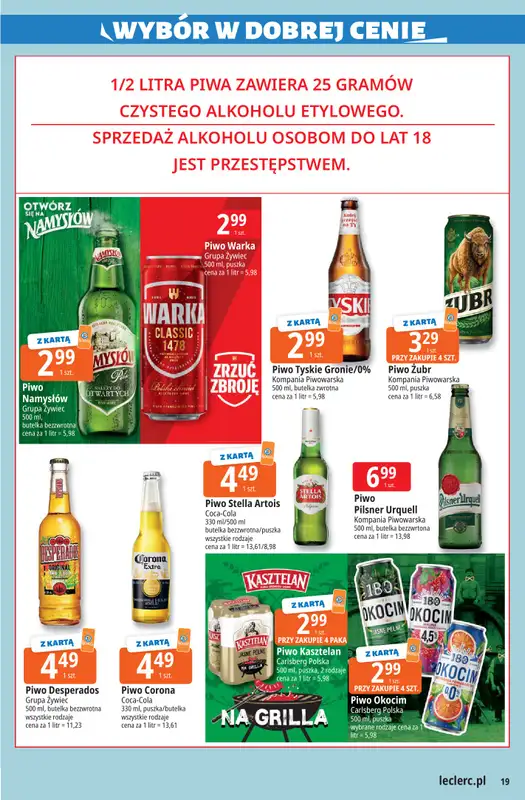 Leclerc - gazetka promocyjna Oferta E.Leclerc I Wielkanocne smaki od wtorku 24.03 do soboty 04.04 - strona 19