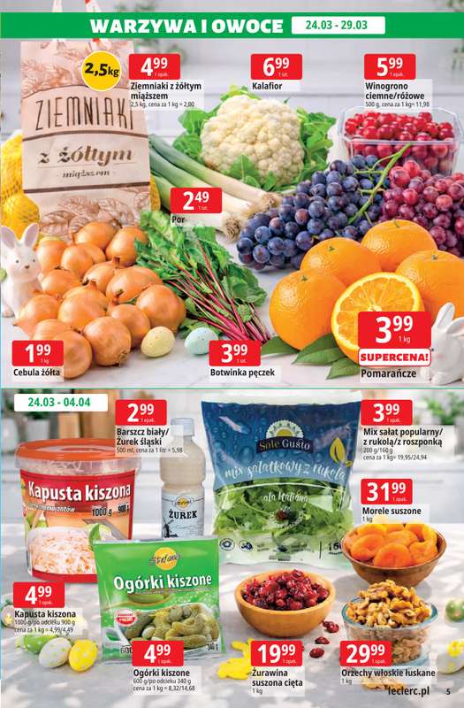 Leclerc - gazetka promocyjna Oferta E.Leclerc I Wielkanocne smaki od wtorku 24.03 do soboty 04.04 - strona 5