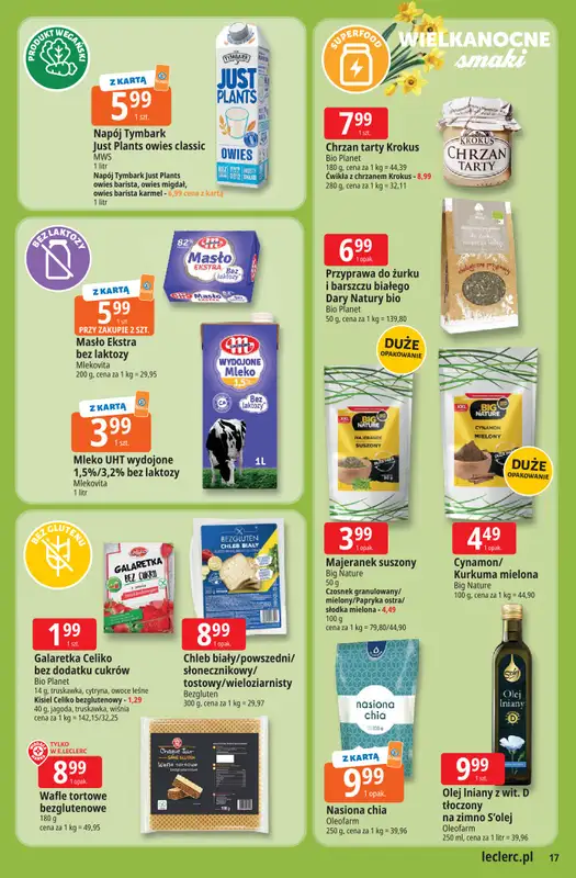 Leclerc - gazetka promocyjna Oferta E.Leclerc I Wielkanocne smaki od wtorku 24.03 do soboty 04.04 - strona 17