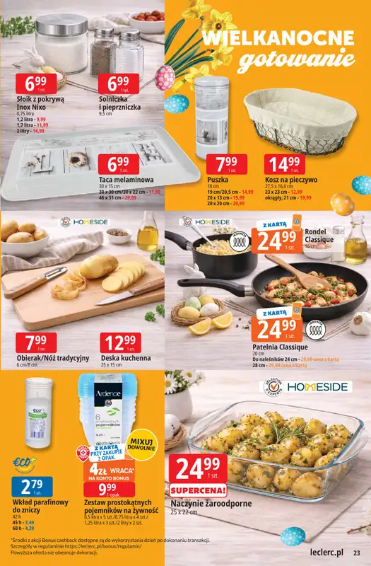 Leclerc - gazetka promocyjna Oferta E.Leclerc I Wielkanocne smaki od wtorku 24.03 do soboty 04.04 - strona 23