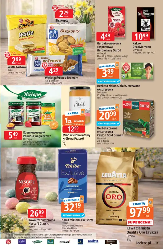 Leclerc - gazetka promocyjna Oferta E.Leclerc I Wielkanocne smaki od wtorku 24.03 do soboty 04.04 - strona 11