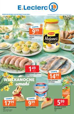 Leclerc - gazetka promocyjna Oferta E.Leclerc I Wielkanocne smaki od wtorku 24.03 do soboty 04.04