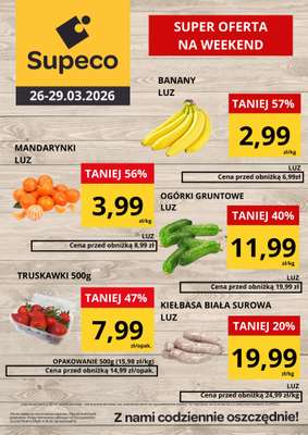 Supeco - gazetka promocyjna Super oferta na weekend od czwartku 26.03 do niedzieli 29.03