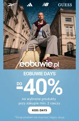 eobuwie.pl - gazetka promocyjna Do -40% przy zakupie 2 rzeczy od środy 25.03 do środy 01.04