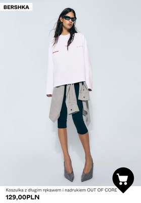 Koszulka z długim rękawem i nadrukiem OUT OF CORE