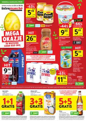 Intermarche - gazetka promocyjna Mega okazje  do poniedziałku 30.03