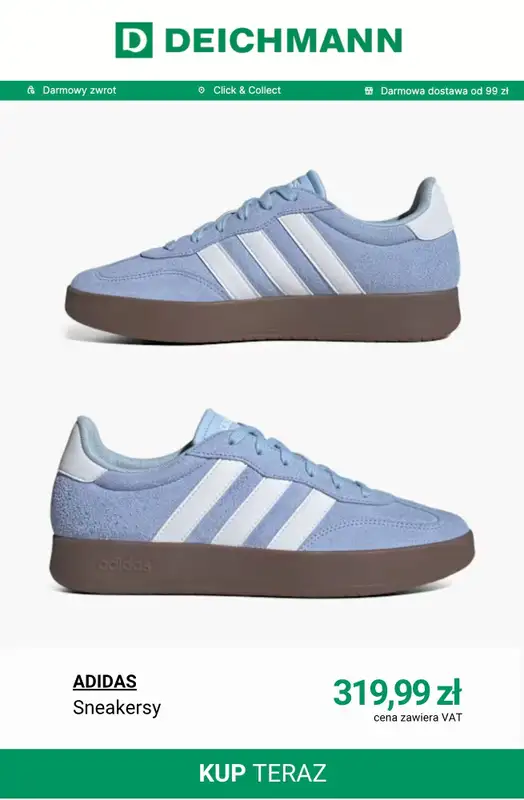 Deichmann - gazetka promocyjna Sneakersy Court damskie od środy 25.03  - strona 4