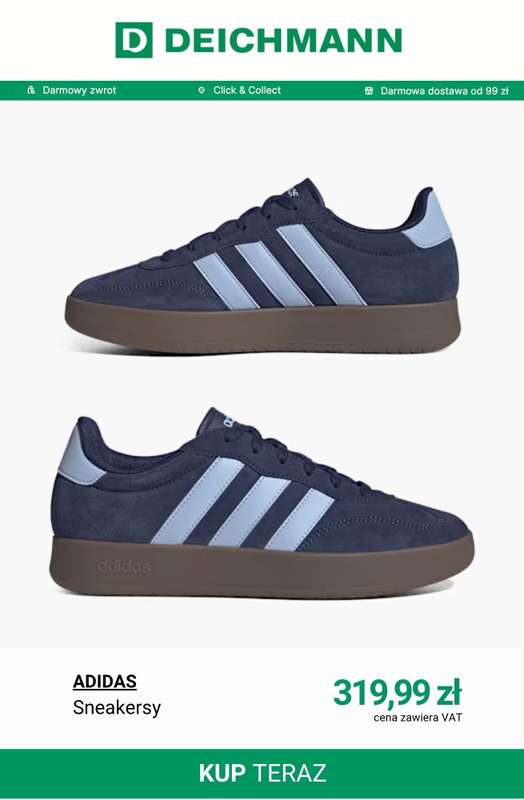 Deichmann - gazetka promocyjna Sneakersy Court damskie od środy 25.03  - strona 10