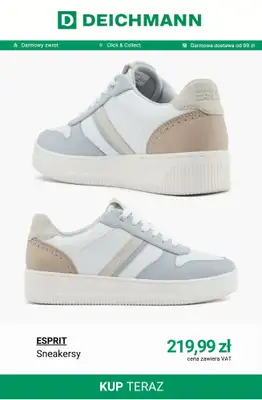 Deichmann - gazetka promocyjna Sneakersy Court damskie od środy 25.03  - strona 8