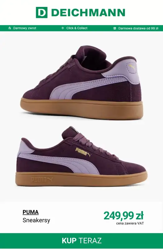 Deichmann - gazetka promocyjna Sneakersy Court damskie od środy 25.03  - strona 11