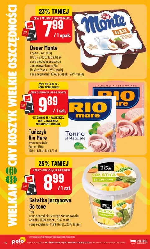 POLOmarket - gazetka promocyjna Katalog Wielkanocny koszyk, wielkie oszczędności od środy 25.03 do wtorku 31.03 - strona 10