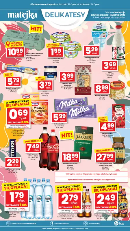 emma MARKET - gazetka promocyjna Plakaty promocyjne Delikatesy Matejka od czwartku 26.03 do środy 01.04 - strona 2