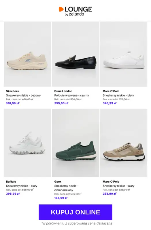 Lounge by Zalando - gazetka promocyjna Do -77% Klasyczne sneakersy od środy 25.03 do piątku 27.03 - strona 4