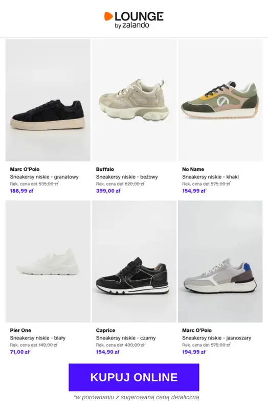 Lounge by Zalando - gazetka promocyjna Do -77% Klasyczne sneakersy od środy 25.03 do piątku 27.03 - strona 8