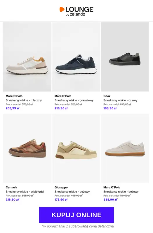 Lounge by Zalando - gazetka promocyjna Do -77% Klasyczne sneakersy od środy 25.03 do piątku 27.03 - strona 9