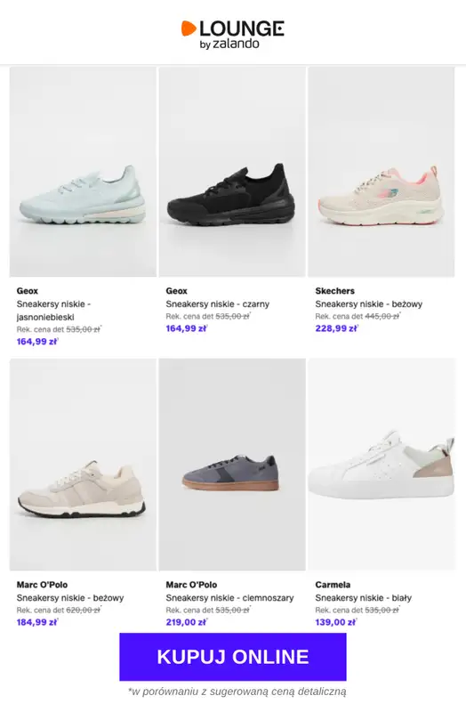 Lounge by Zalando - gazetka promocyjna Do -77% Klasyczne sneakersy   - strona 3