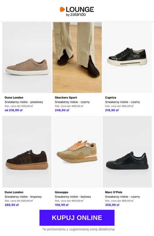 Lounge by Zalando - gazetka promocyjna Do -77% Klasyczne sneakersy od środy 25.03 do piątku 27.03 - strona 5