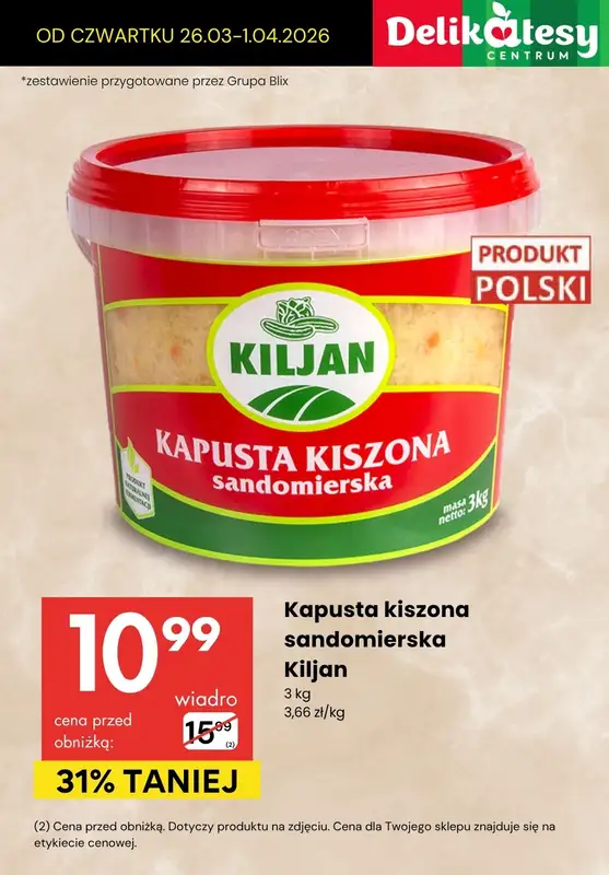 Delikatesy Centrum - gazetka promocyjna Produkty na OBIAD - sprawdź promocje! od czwartku 26.03 do środy 01.04 - strona 4